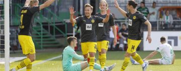 Borussia Dortmund in Bayer zmagala, Freiburg praznih rok