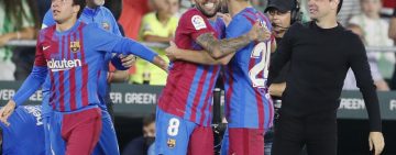 Jordi Alba v 94. minuti z evrogolom popeljal Barcelono v ligo prvakov