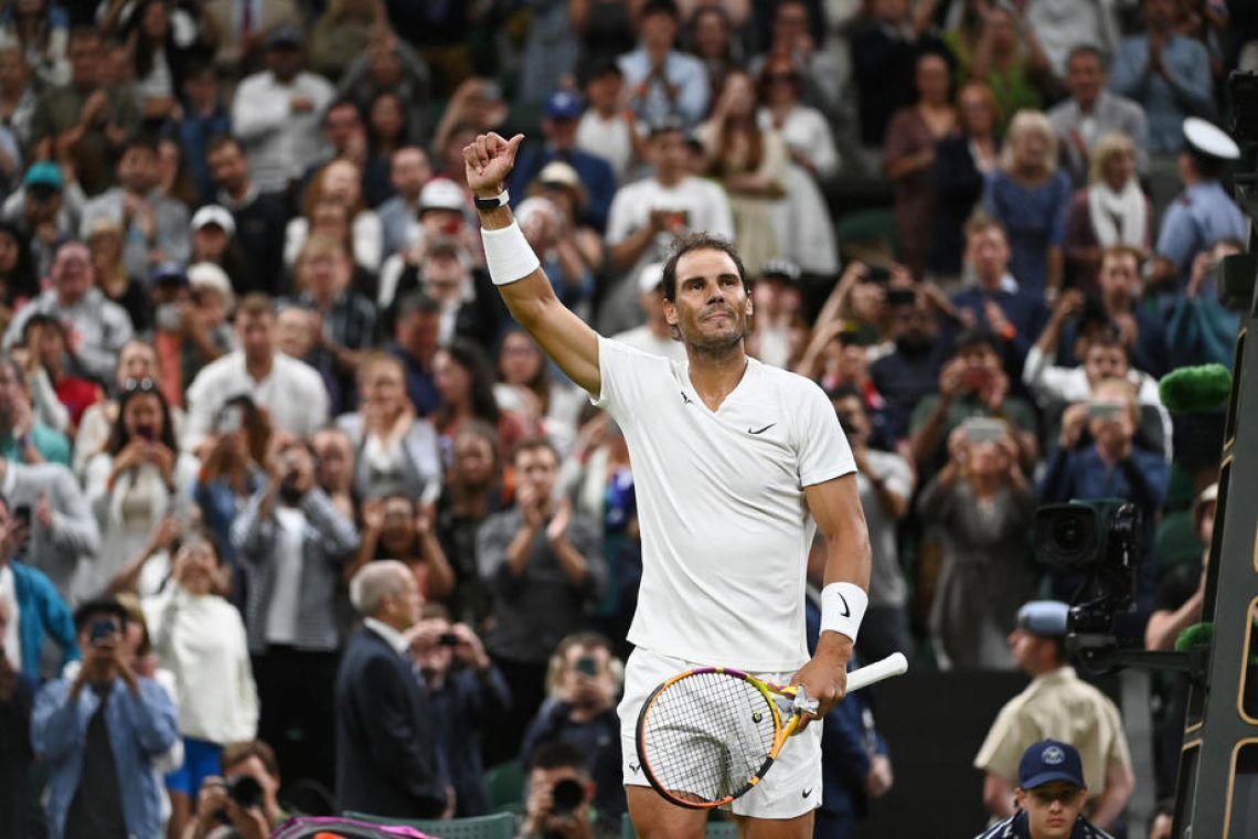 Nadal še desetič v četrtem krogu Wimbledona
