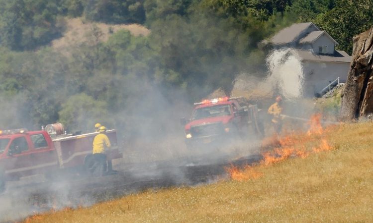 Na goriškem Krasu požar pod nadzorom, bolj negotove razmere na italijanski strani