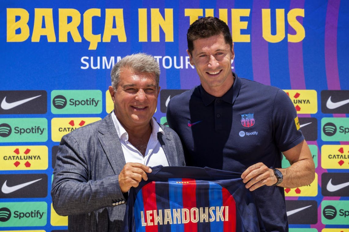 Lewandowski prvič v dresu Barcelone