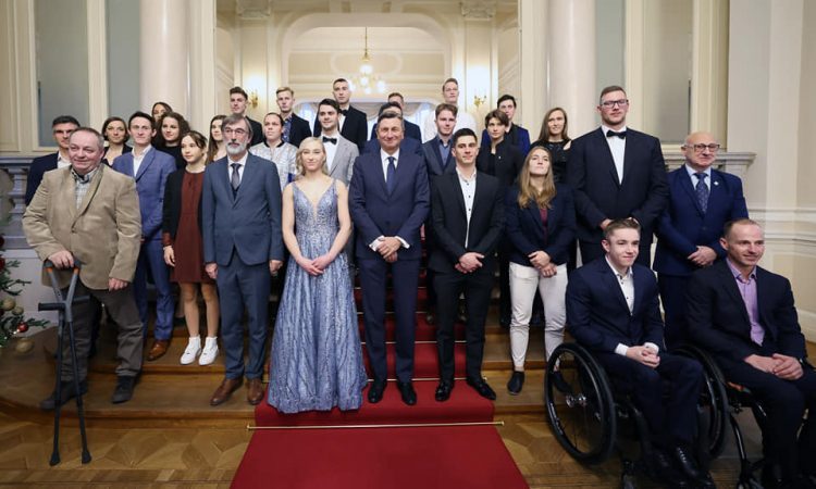 Predsednik Pahor še zadnjič sprejel najboljše slovenske športnike