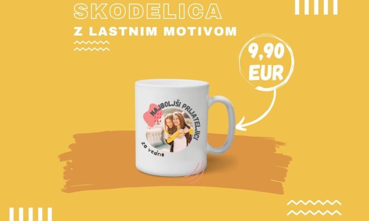 9,99 EUR za skodelico z lastnim motivom