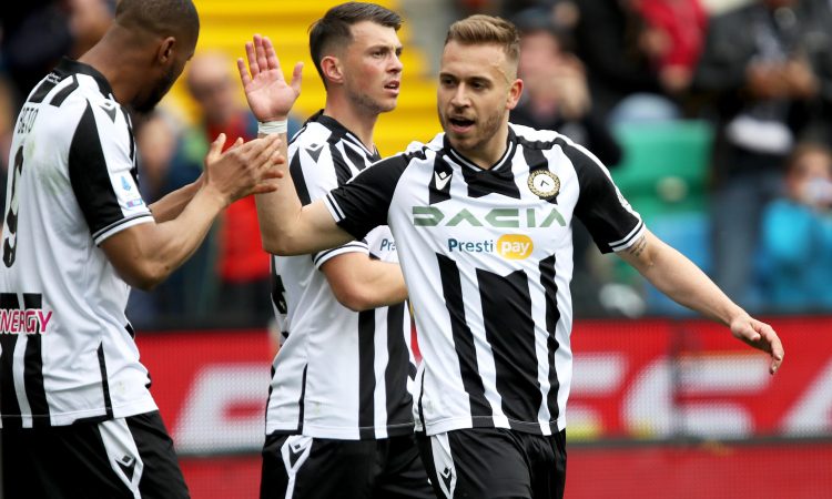 Lovričev gol ob remiju Udineseja