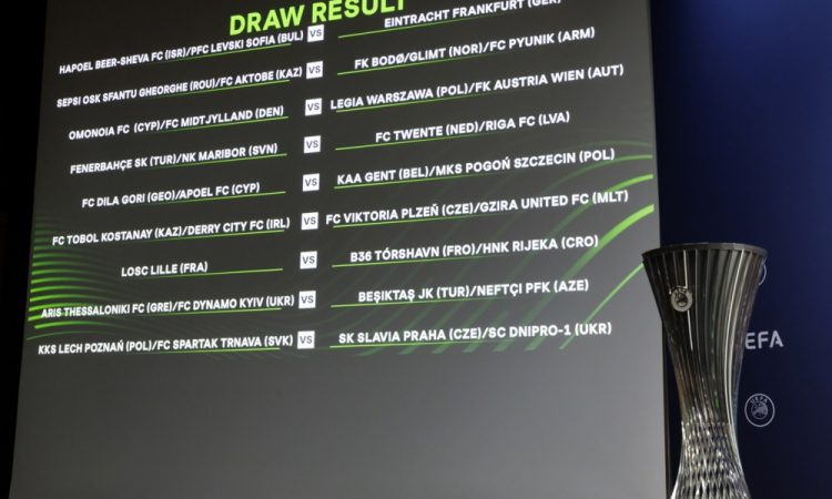 Celje in Maribor dobila potencialna tekmeca za zadnji krog kvalifikacij konferenčne lige