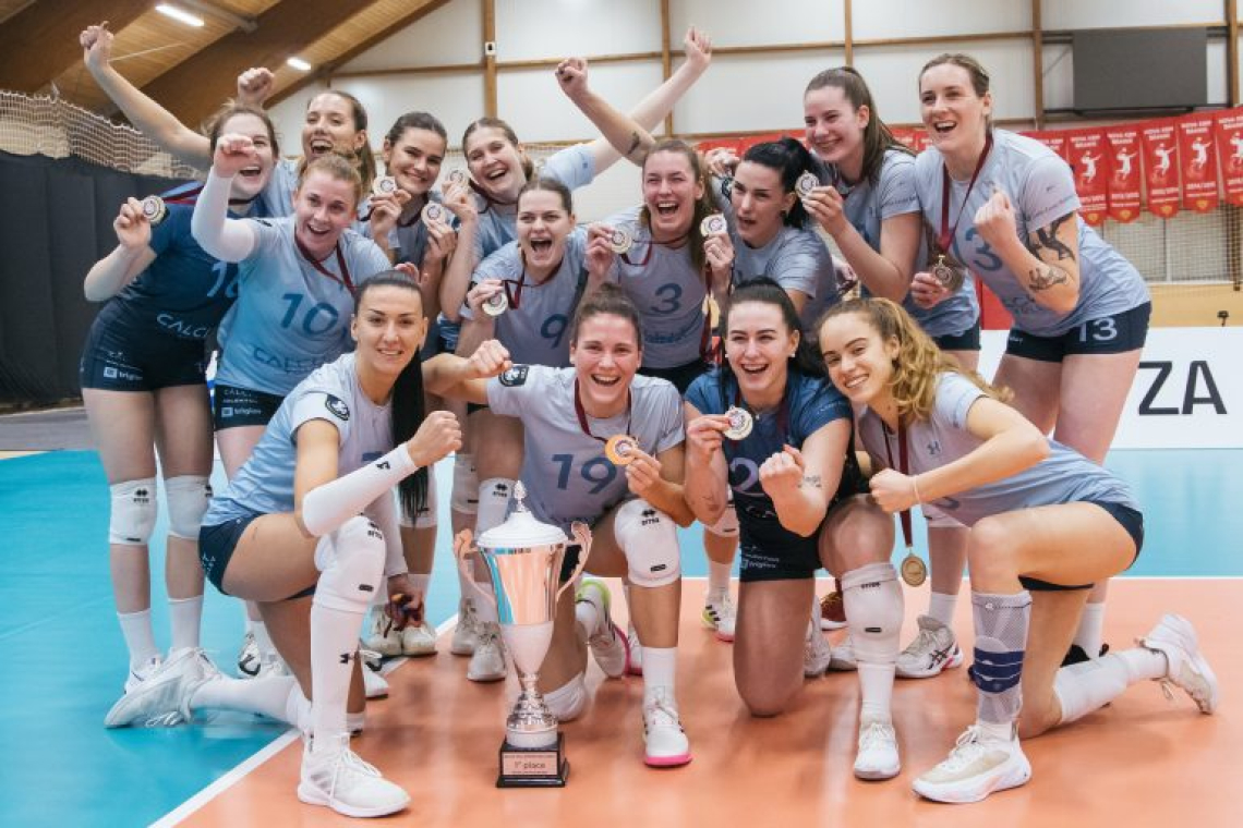 Odbojkarice Calcita Volleyja zmagovalke srednjeevropske lige