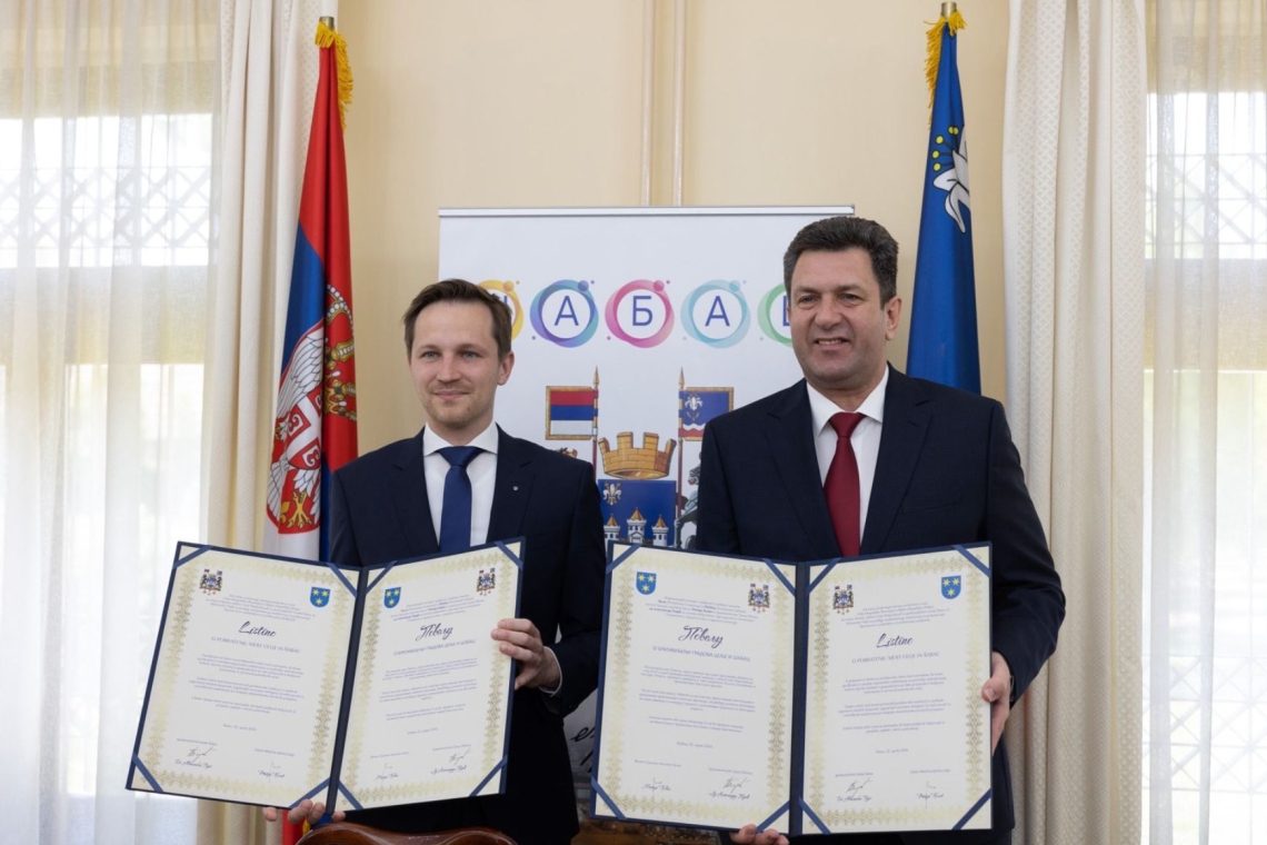 Celje in Šabac tudi uradno pobratena