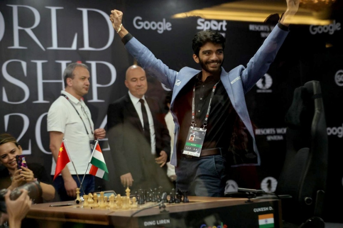 Gukesh Dommaraju najmlajši svetovni prvak v šahu