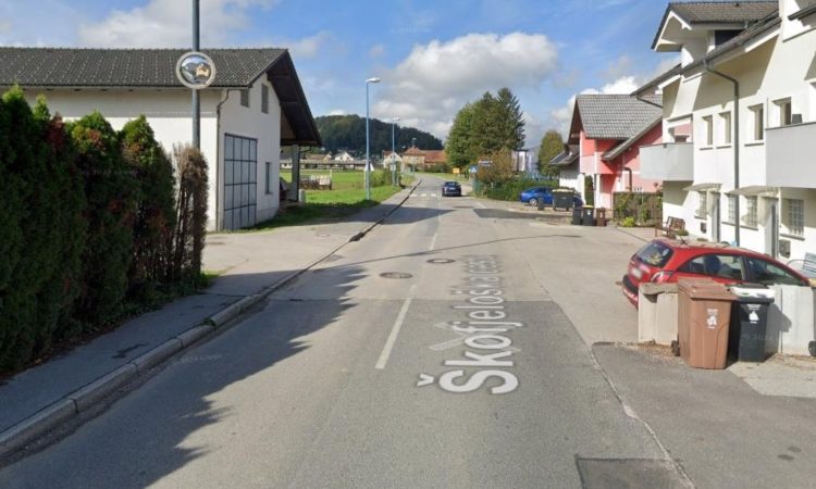 Sanacija asfalta na Škofjeloški cesti v Preski