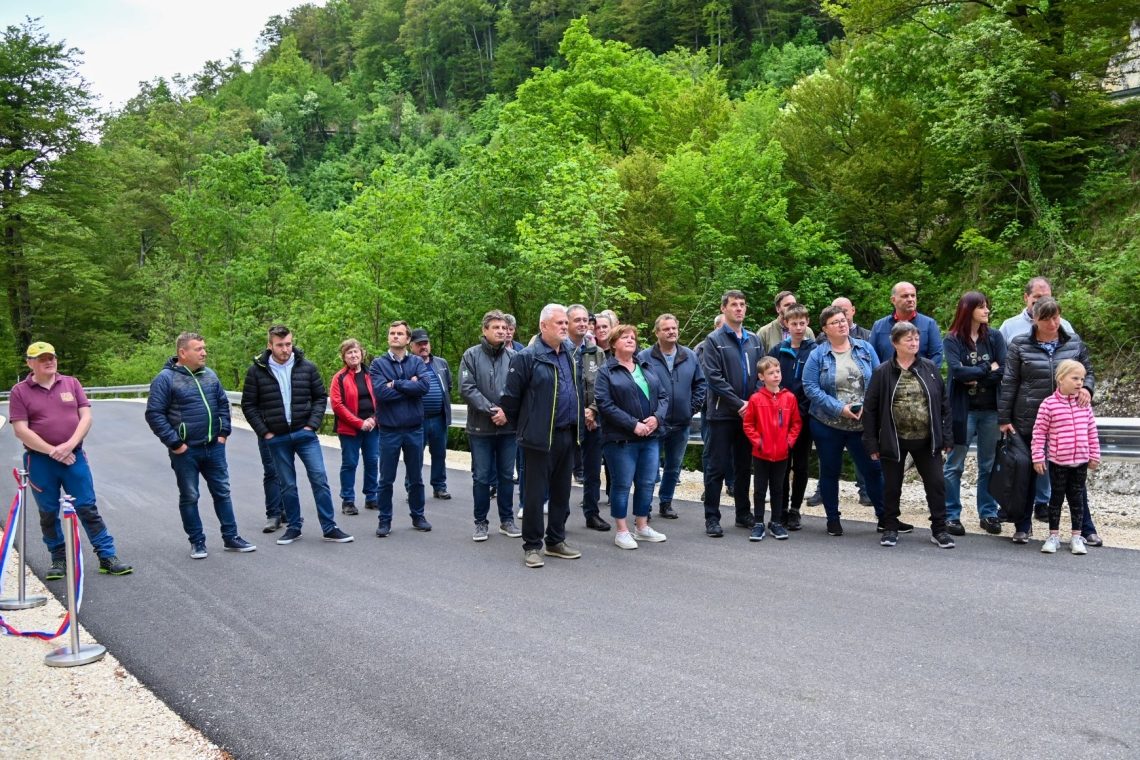 Sanacija skalnega pobočja Beli pesek uspešno zaključena