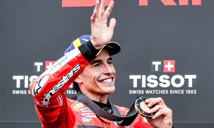 Marc Marquez zmagovalec sprinta v Brnu, Martin 11.