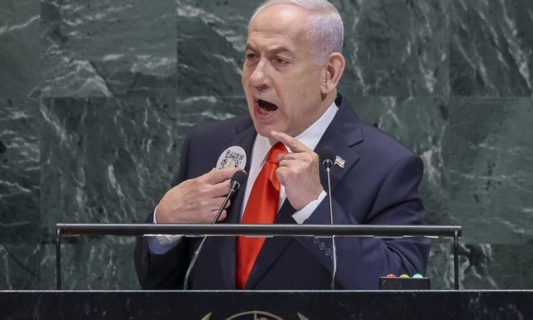Netanjahu v ZN zanikal genocid v Gazi in zavrnil palestinsko državo